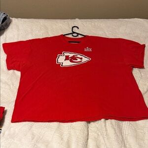 Fanatics Red Kansas City Chiefs Short Sleeve Tee super bowl tee 5xl
